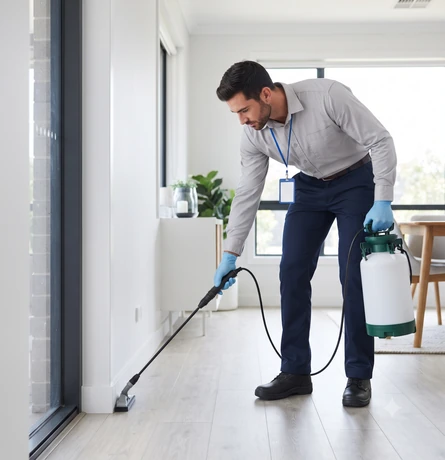 Pest control technician arriving for a same-day call-out in Plenty